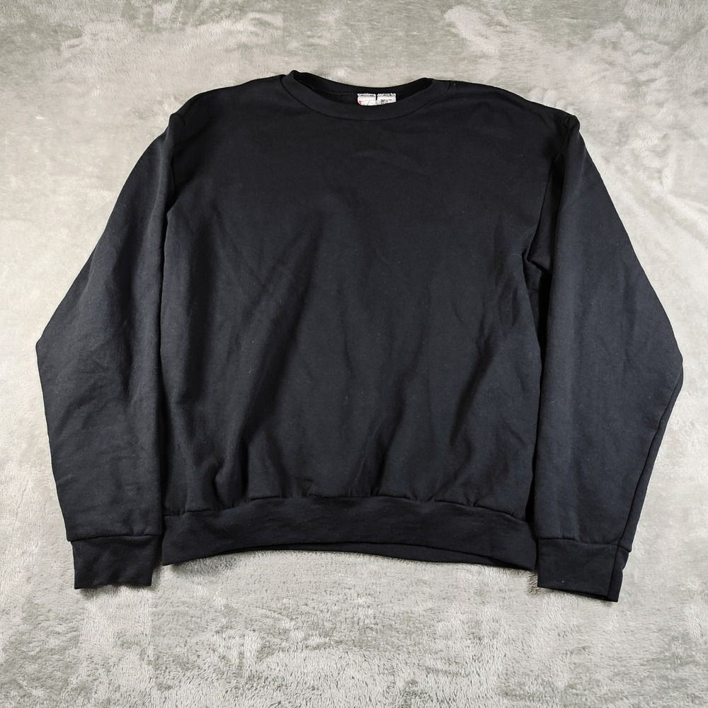 Vintage American Apparel Sweatshirt Mens Large F496 Flex Fleece Pullover Y2K